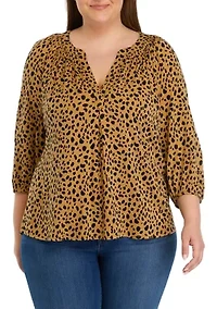 Plus Sizew Printed Top