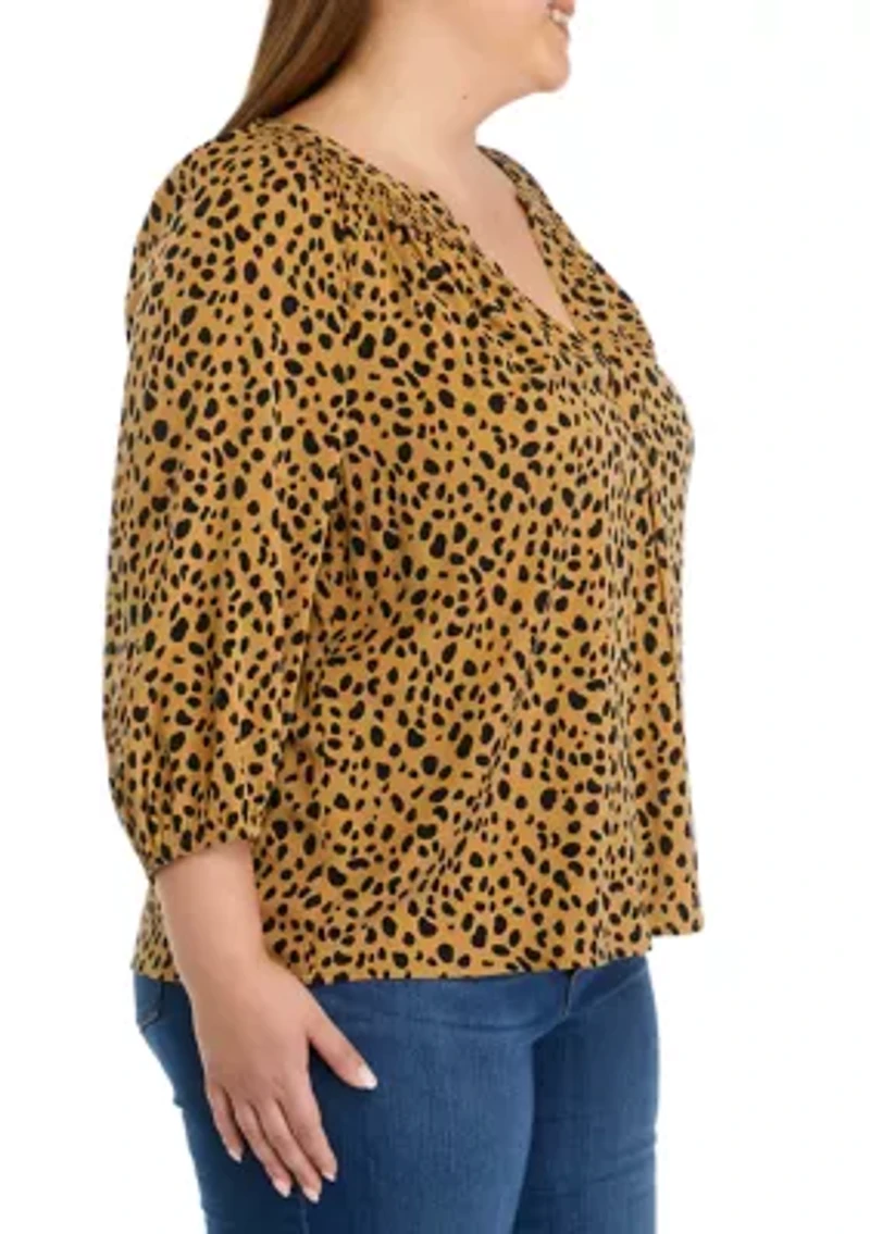 Plus Sizew Printed Top