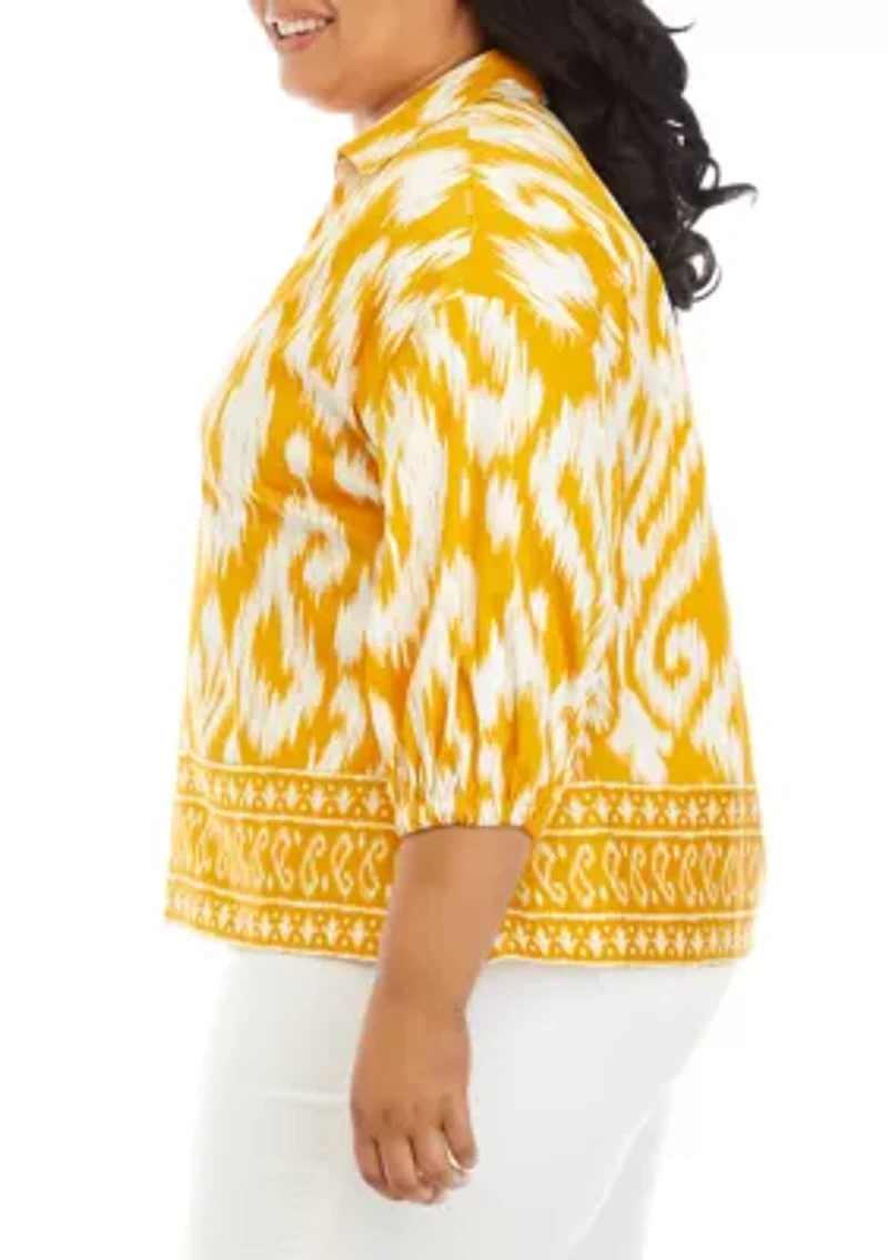 Plus Printed Popover Top