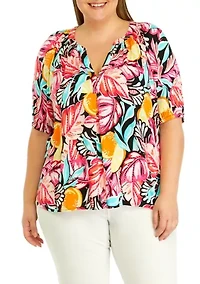 Plus Peasant Top