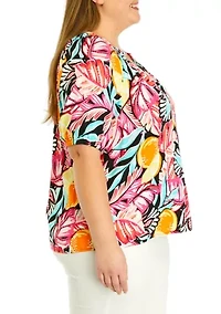 Plus Peasant Top