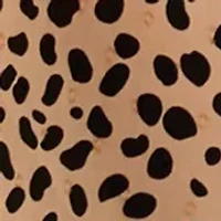 Plus Printed Split Neck Top