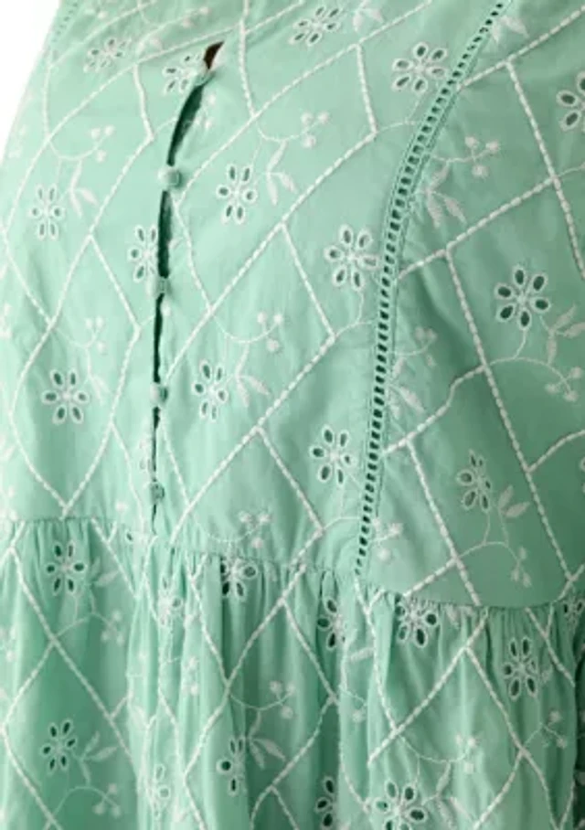Chelsea & Violet Emerson Swoop Neckline Short Sleeve Embroidered Dress at Hamilton Place in Chattanooga, TN Chelsea & Violet Emerson Swoop Neckline Short Sleeve Embroidered Dress at Hamilton Place in Chattanooga, TN
