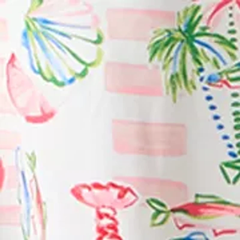 Plus Notch Neck Print Mini Dress