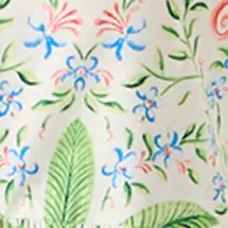 Plus Print Peasant Dress