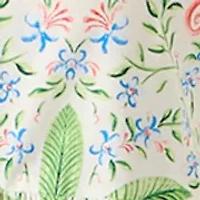 Plus Print Peasant Dress