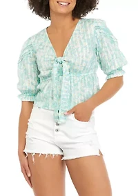 Tie Front Blouse