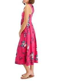 Women's Printed Halter Midi Dress