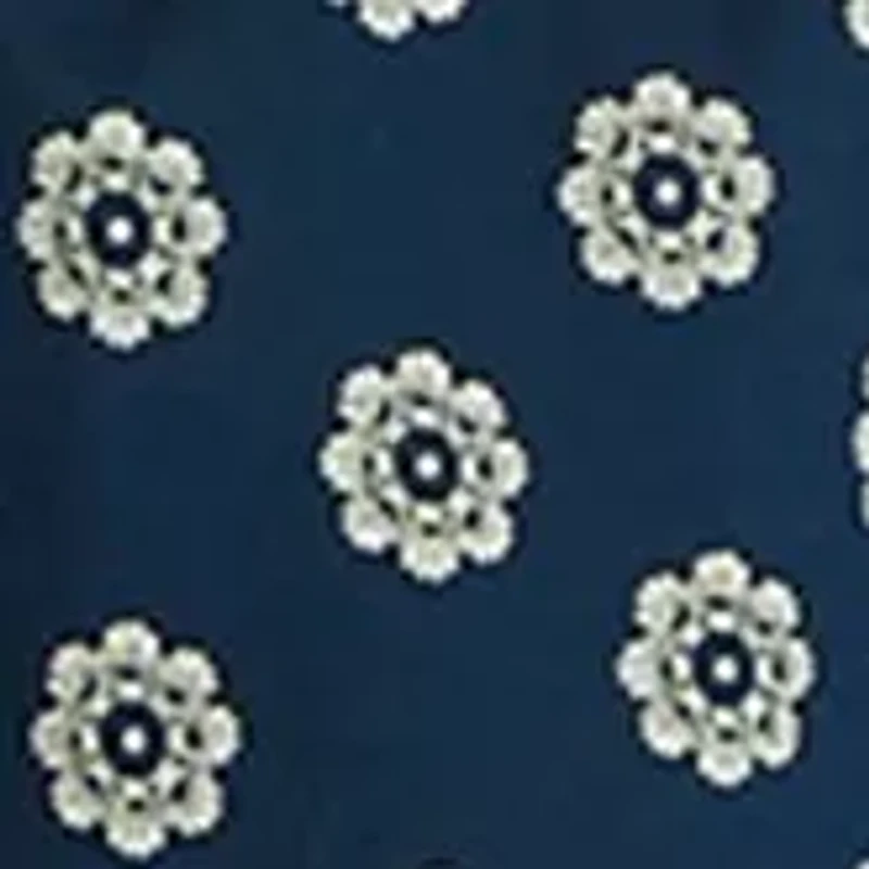 Women's Pintuck Yoke Button Down Printed Top