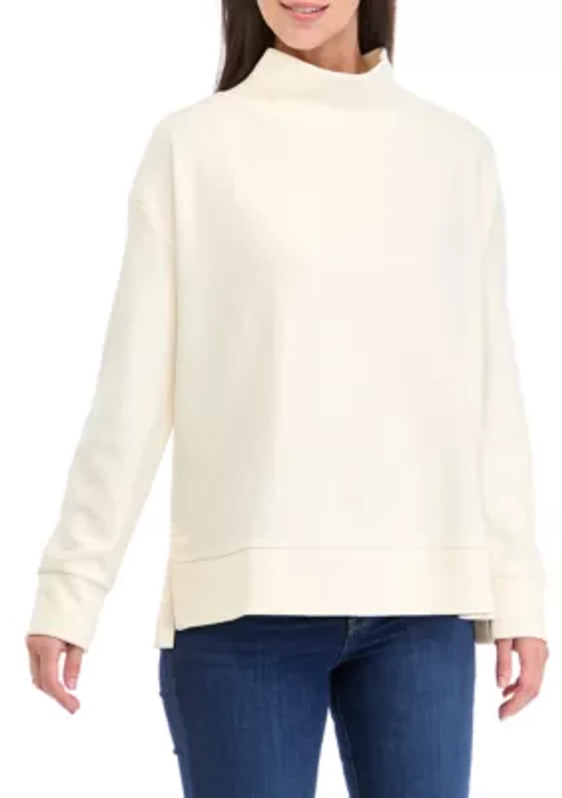Women's Long Sleeve Ottoman Sweater