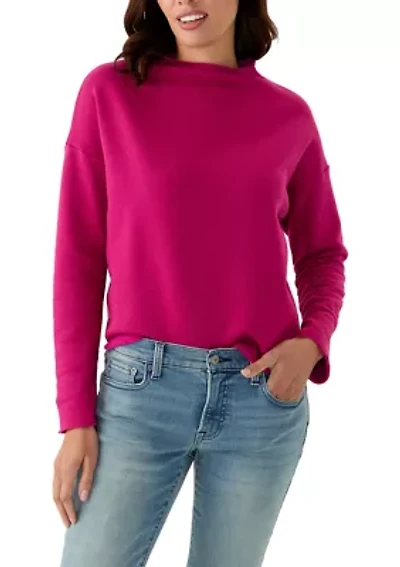 Women's Mock Neck Long Sleeve Sweater