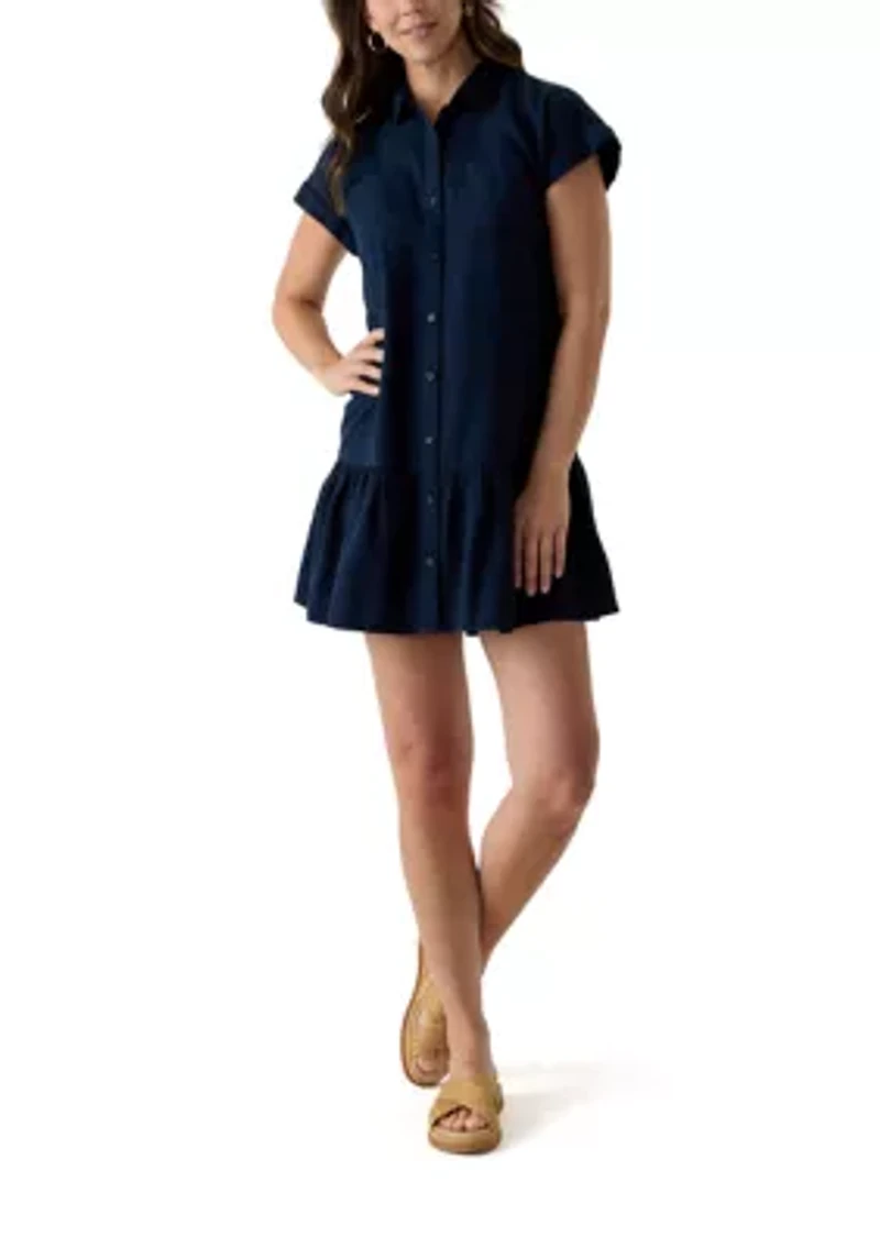 Women's Short Sleeve Shirtdress