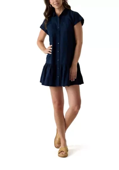 Women's Short Sleeve Shirtdress