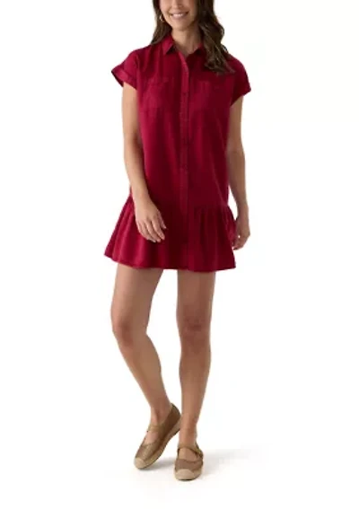 Women's Short Sleeve Shirtdress