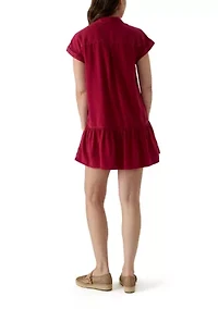 Women's Short Sleeve Shirtdress