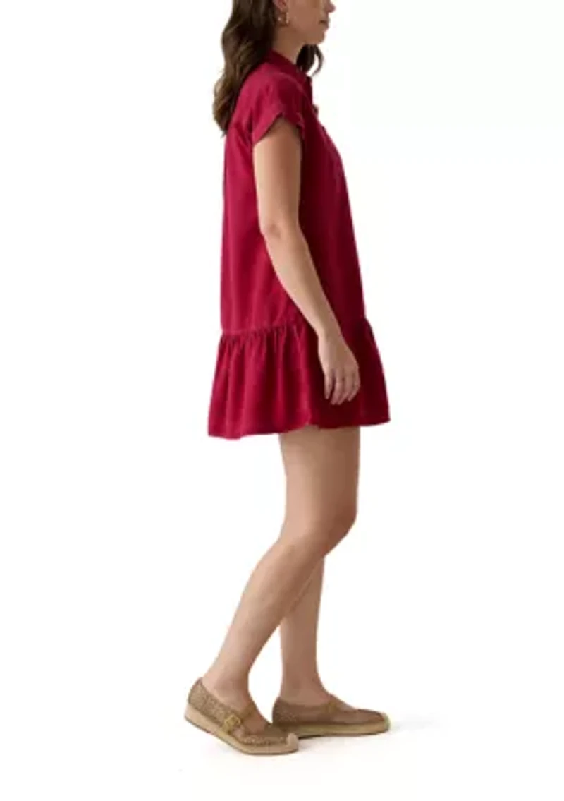 Women's Short Sleeve Shirtdress