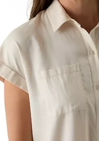 Women's Short Sleeve Shirtdress