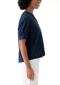 Women's Schiffley Mix Henley Top