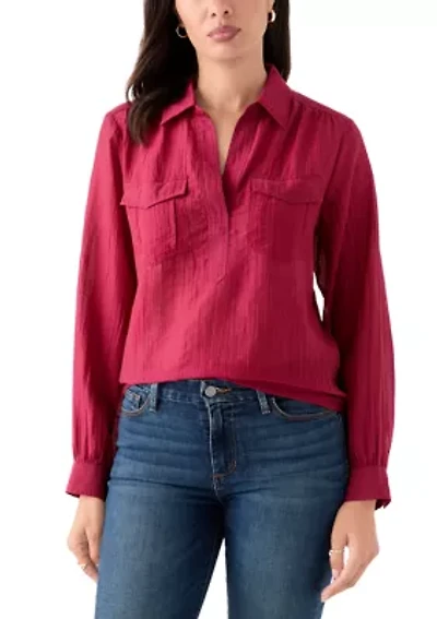 Women's Long Sleeve Utility Popover Shirt