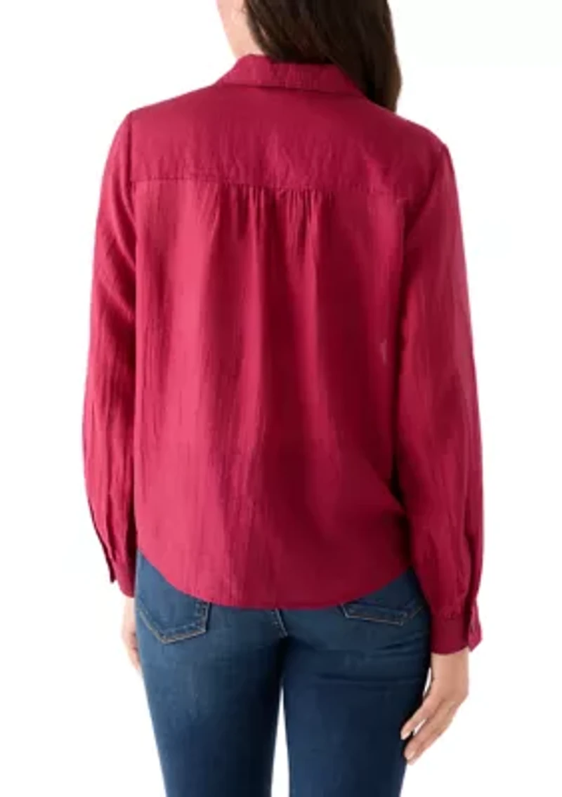 Women's Long Sleeve Utility Popover Shirt