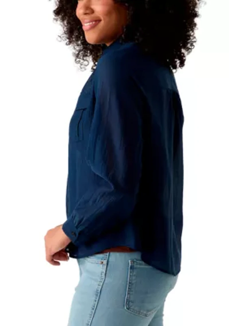 Women's Long Sleeve Utility Popover Shirt