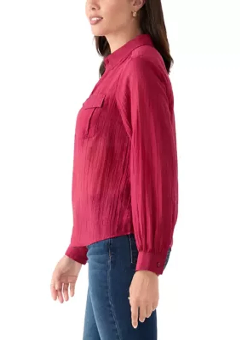 Women's Long Sleeve Utility Popover Shirt