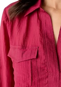 Women's Long Sleeve Utility Popover Shirt