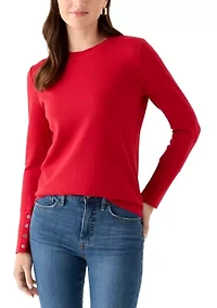 Women's Long Sleeve Waffle Thermal Crew Top