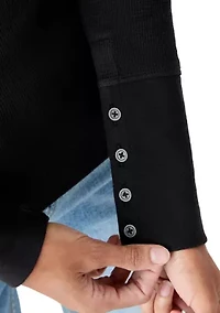 Women's Long Sleeve Waffle Thermal Crew Top