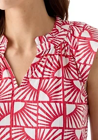 Women's Cap Sleeve Tiered Printed Maxi Dress