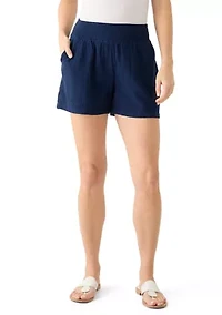 Women's Smocked Waist Shorts