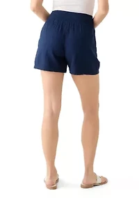 Women's Smocked Waist Shorts