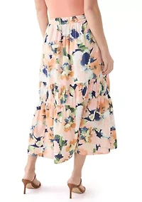 Women's Tiered Midi Gauze Skirt