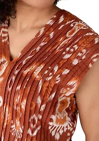 Women's Dolman Sleeve Pleated Midi Dress