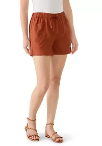 Women's Tie Front Shorts