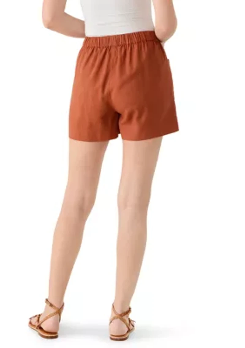 Women's Tie Front Shorts