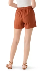 Women's Tie Front Shorts