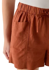 Women's Tie Front Shorts