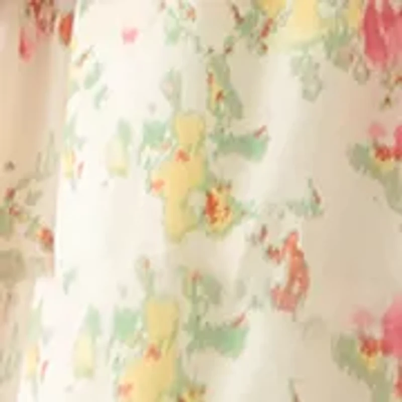 Women's Long Sleeve Mixed Print Shirtdress