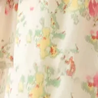 Women's Long Sleeve Mixed Print Shirtdress