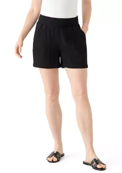 Women's Pull On Gauze Shorts