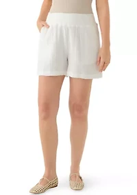 Women's Pull On Gauze Shorts