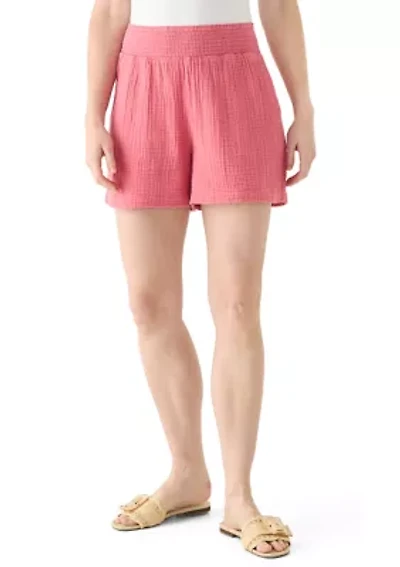 Women's Pull On Gauze Shorts