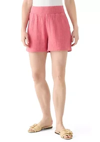 Women's Pull On Gauze Shorts
