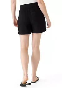 Women's Pull On Gauze Shorts
