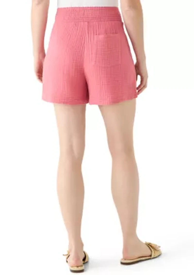 Women's Pull On Gauze Shorts