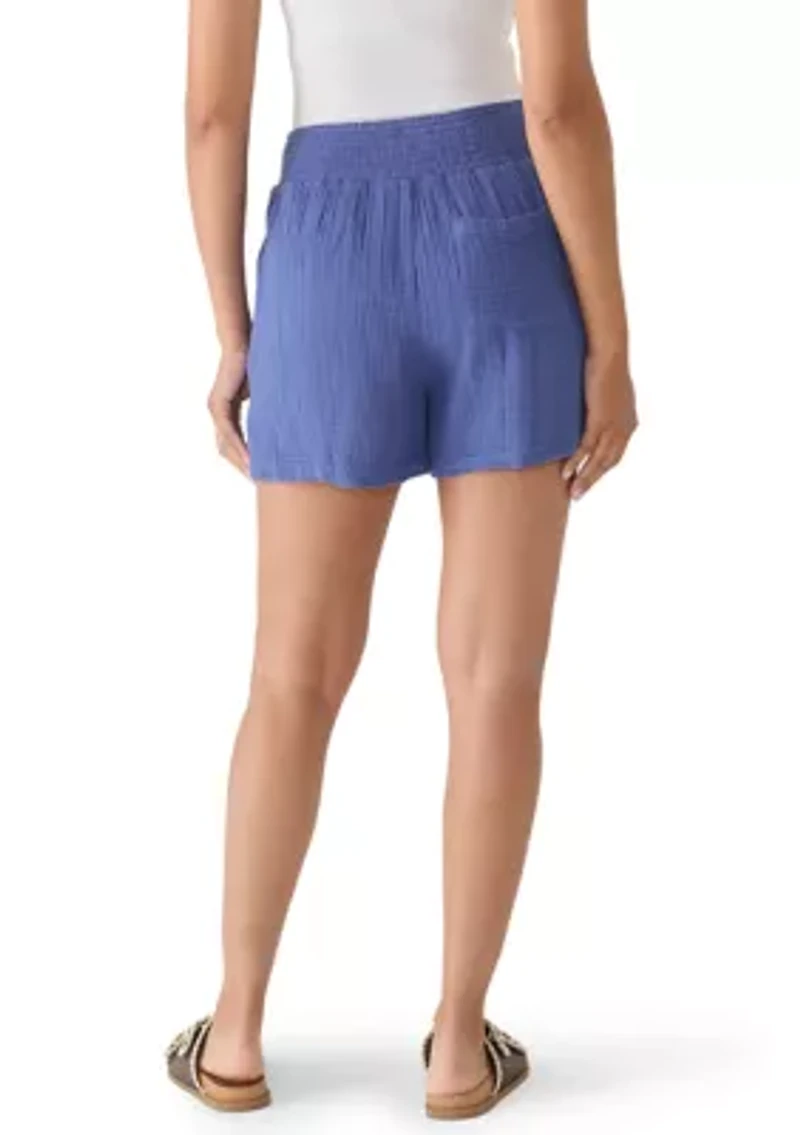 Women's Gauze Pull On Shorts