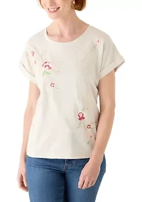 Women's Embroidered T-Shirt