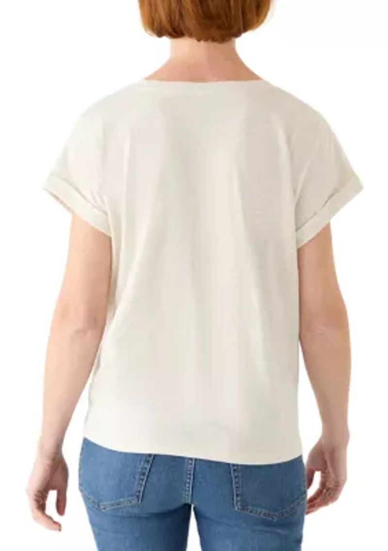 Women's Embroidered T-Shirt