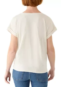 Women's Embroidered T-Shirt
